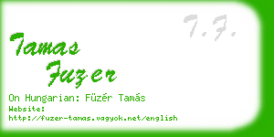 tamas fuzer business card